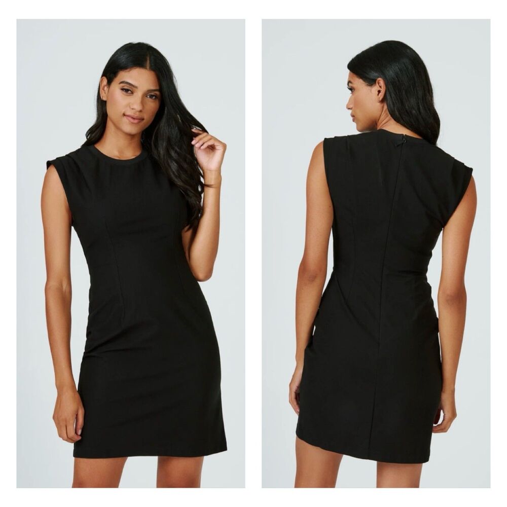 NWT - 7 DIAMONDS Infinity Cap Sleeve Mini Dress, Black, Sz M